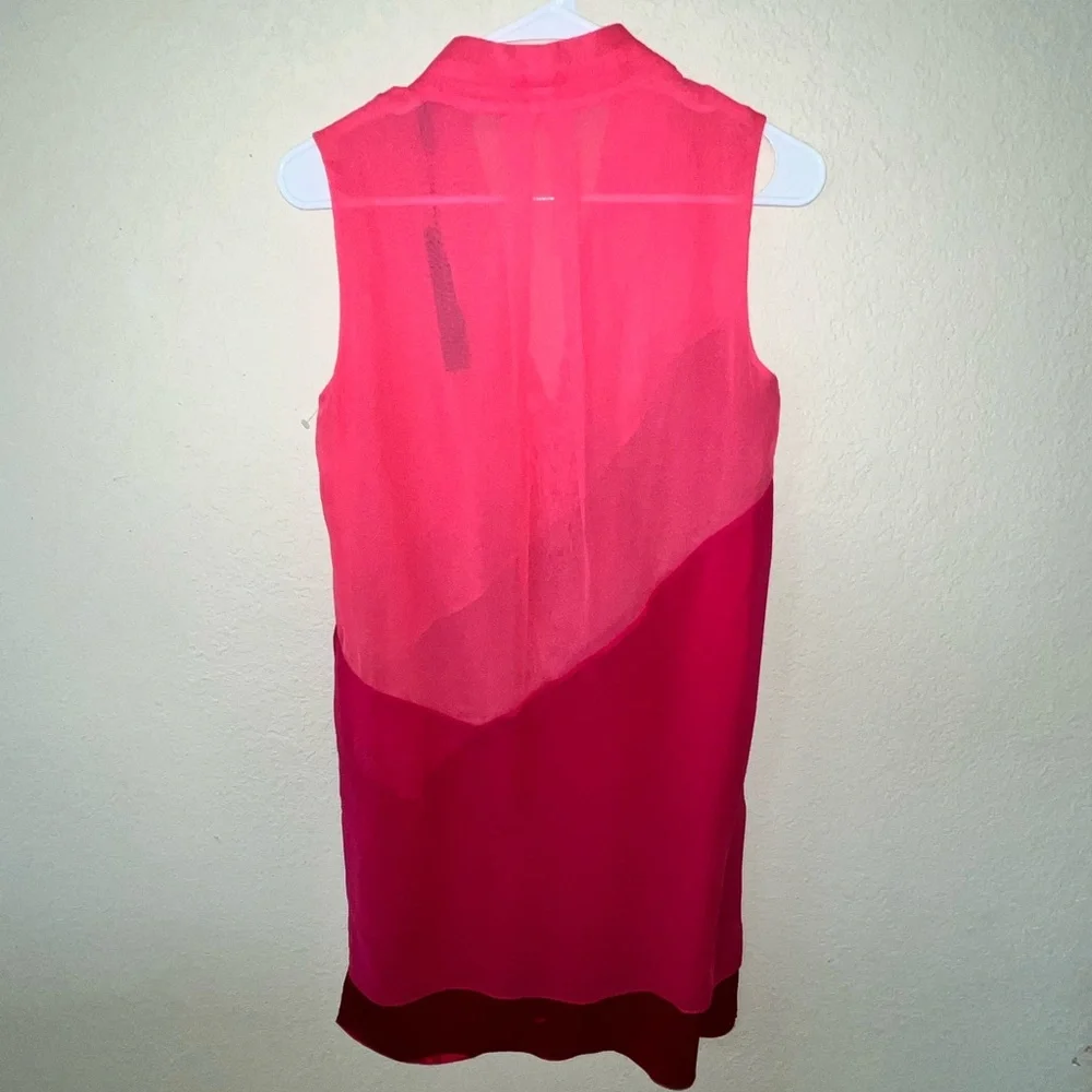 ELIE TAHARI DRESS PINK BRIA 100% SILK SLEEVELESS SIZE 2 NWT - Picture 5 of 10
